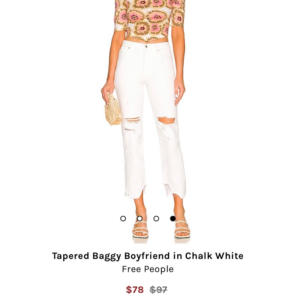 Free people Tapered baggy boyfriend jean NWT $98